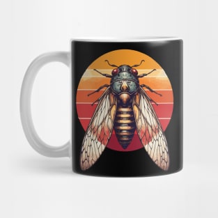 Cicada Retro Sunset Mug